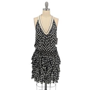 19886 Poupette St Barth Floral Ruffle Mini Dress size Small beach coastal summer